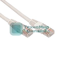 Патч-корд U/UTP Rexant cat.6a (10G), RJ45-RJ45, неэкранированный, 28AWG, LSZH, серый, 2 м
