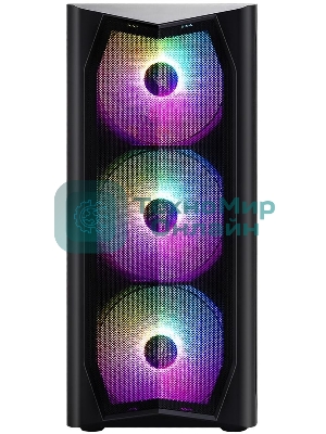 Компьютерный корпус MidiTower Zalman N4 black (ATX,Window, 6xRGb fan, USB 2.0 x2, USB 3.0x1, без БП) (N4 rev.1)