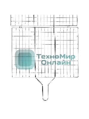 Решетка-гриль Camping Palisad 300х400 мм, хромир.
