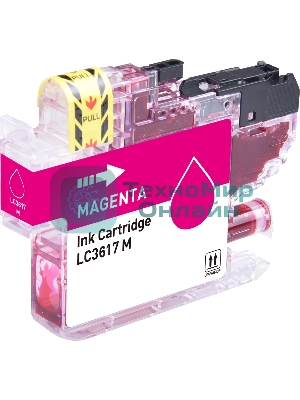 Картридж струйный Cactus CS-LC3617M пурпурный (14 мл) для Brother MFC-J2330DW/J2730DW/J3530DW/J3930DW