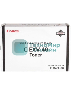 Картридж лазерный Canon C-EXV40 TONER BK EURC-EXV40 3480B006 черный (6000стр.) для Canon iR1133/1133A/1133iF