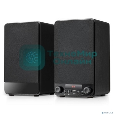 Акустическая система Dialog Jazz AJ-13 BLACK - акустические колонки 2.0, 2*15W RMS, Bluetooth, FM, USB+microSD reader