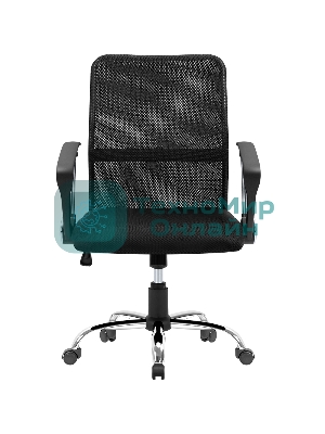 Кресло Defender RIVELLON черный, сетка, 110 кг, механизм качания