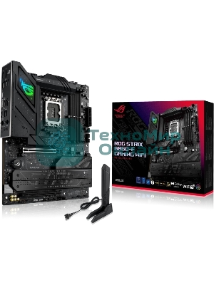 Материнская плата ASUS ROG STRIX B860-F GAMING WIFI, LGA 1851, Intel B860, 4xDDR5, 4xSATA, 4xM.2, 1xPCIe 5.0 x16, 1xPCIe 4.0 x16, 1xDP, 1xHDMI, 1x 2.5Gb LAN, 1xUSB 20Gbps, 1xUSB 10Gbps, 6xUSB-A 5Gbps, 2xUSB 2.0, 3x3.5 мм, 7.1, ATX