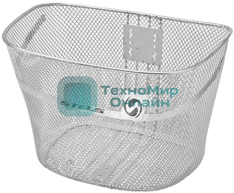 Велокорзина передняя JL-044-2 серебристая для 28