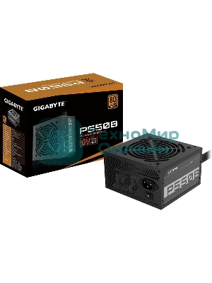 Блок питания Gigabyte GP-P550B, 550Вт, 80 PLUS Bronze, 120мм, черный