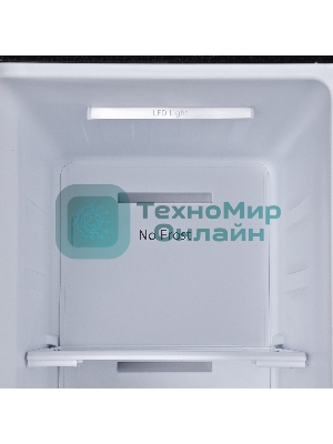 Холодильник Hyundai CS6503FV черное стекло двухкамерный 407/205л морозилка сбоку, No Frost, Side by Side