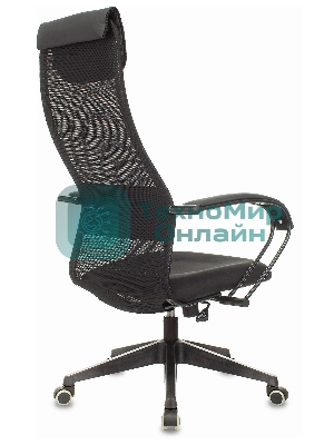 Кресло Бюрократ CH-607 TW-01 черный, сетка, подголовник