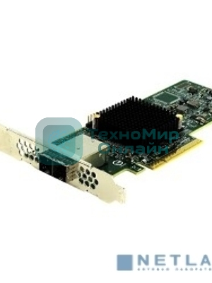 Контроллер LSI SAS9300-8E (PCI-E 3.0 x8, LP, EXTERNAL) SGL SAS12G, 8port (2*extSFF8644), Каб.отдельно