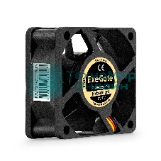 Вентилятор для корпуса ExeGate ExtraSilent ES06025S3P-5 черный, 60 мм, 2300 об/мин, 18 дБ, 3 pin