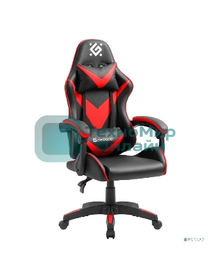 Кресло Defender XCOM черный, экокожа, 120 кг, механизм качания