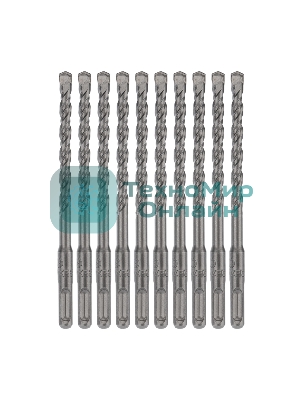 Бур по бетону Kranz 10x210x150 мм SDS PLUS (10 шт)