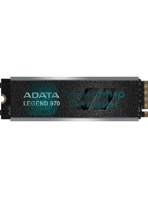 Накопитель SSD ADATA LEGEND 970, 2Tb, PCIe 5.0 x4, M.2 2280, NVMe, R/W 10000/10000, с радиатором
