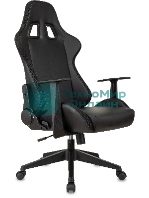 Кресло ZOMBIE GAME RGB черный, экокожа, 120 кг, подголовник, механизм качания