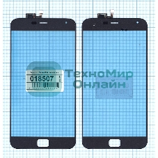 Сенсорное стекло (тачскрин) для Meizu MX4 Pro черное
