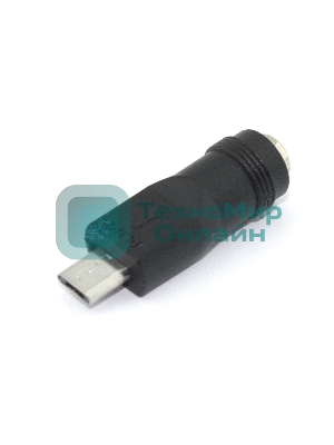 Переходник 5,5x2,1 мама на Micro USB папа 5 Pin