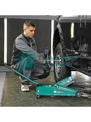 Домкрат гидравлический подкатной Сибртех 3 т, 192-532 мм, SUV