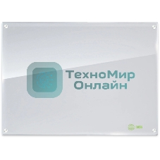 Доска стеклянная Cactus CS-GbD-65X100-WT-TM Сквозное крепление стеклянная белый 65x100 см стекло крепления