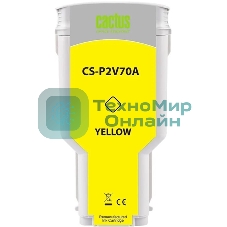 Картридж струйный Cactus CS-P2V70A №730 желтый (300мл) для HP Designjet T1600/1700/2600