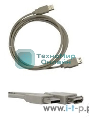 Кабель Gembird PRO USB 2.0 3.0м AM/AF позол.конт., фер.кол., пакет