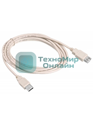 Кабель-удлинитель USB2.0 Buro USB2.0-AM/AF-3 A(m)/A(f) (3м)