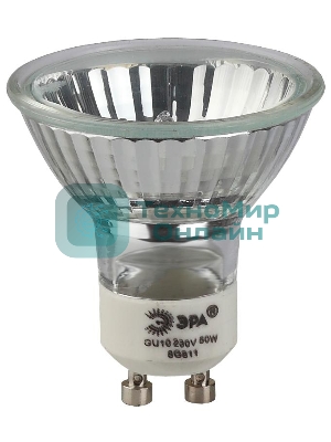 Лампа галогенная ЭРА GU10-JCDR (MR16) -35W-230V(10/200/4800)