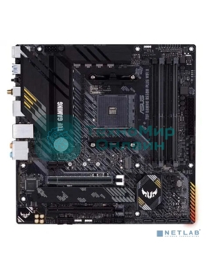 Материнская плата ASUS TUF GAMING B550M-PLUS WI-FI II, AM4, AMD B550, 4xDDR4, 4xSATA, 2xM.2, 1xPCIe 4.0 x16, 1xPCIe 3.0 x4, 1xPCIe x1, 1xDP, 1xHDMI, 1x 2.5Gb LAN, 1xUSB-C 3.2 Gen 2, 4xUSB-A 3.2 Gen 1, 2xUSB-A 2.0, 5x3.5 мм, TOSLINK, 7.1, mATX
