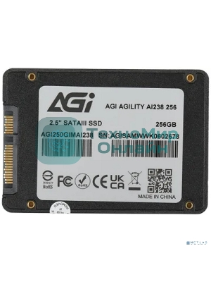 Накопитель SSD AGI AI238, 256Gb, SATA III, 2.5