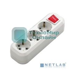 Колодка удлинителя Makel 3 гнезда с заземлением c выключателем