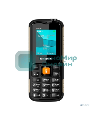 Мобильный телефон teXet TM-D400 черный
