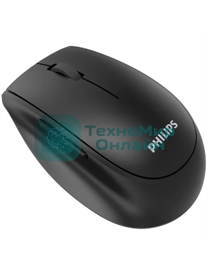 Мышь беспроводная Philips SPK7627 черный, 1600 dpi, радиоканал, Bluetooth, USB, кнопки - 5