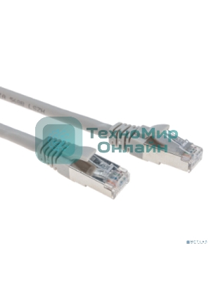 Патч-корд S/FTP Rexant cat. 6A (10G), RJ45-RJ45, неэкранированный, 28AWG, LSZH, серый, 3 м