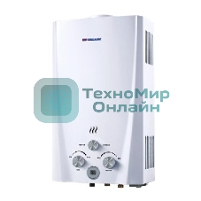 Водонагреватель Edisson F 20 D Газовый проточный(Стеклянный фасад, мощность 20кВт, луженый теплообменник 2,5кг, произв. 10л/мин, регулировка протока воды 0,025-0,8мПа и подачи газа 1274мПа, переключатель режимов 