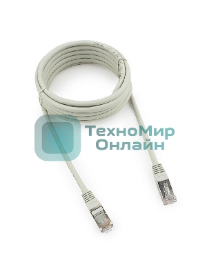 Патч-корд FTP Cablexpert cat.5e, 3м, литой, многожильный серый