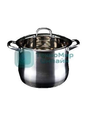 Кастрюля Lara LR02-44 15,2 л LR02-44 Кастрюля Lara (нерж) 28x23 см, 15.2 л, капсулир индукц дно, крышка из стали