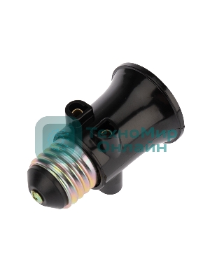 Патрон-розетка Rexant карболитовый Е27 черный с этикеткой