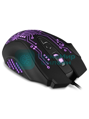 Мышь проводная SVEN RX-G715 черный, 3200 dpi, USB, кнопки - 8