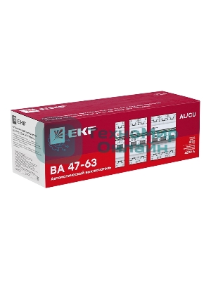 Выключатель автоматический модульный 1п B 6А 4.5кА ВА 47-63 PROxima EKF mcb4763-1-06B-pro