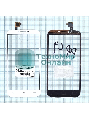 Сенсорное стекло (тачскрин) для Alcatel One Touch Pop C9 7047D, белое
