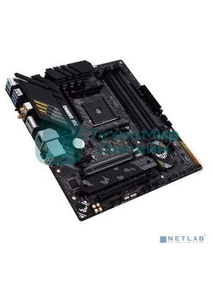 Материнская плата ASUS TUF GAMING B550M-PLUS WI-FI II, AM4, AMD B550, 4xDDR4, 4xSATA, 2xM.2, 1xPCIe 4.0 x16, 1xPCIe 3.0 x4, 1xPCIe x1, 1xDP, 1xHDMI, 1x 2.5Gb LAN, 1xUSB-C 3.2 Gen 2, 4xUSB-A 3.2 Gen 1, 2xUSB-A 2.0, 5x3.5 мм, TOSLINK, 7.1, mATX