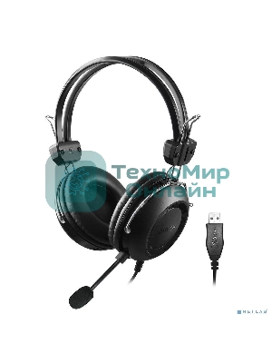 Гарнитура A4Tech HU-35 чёрный, проводная