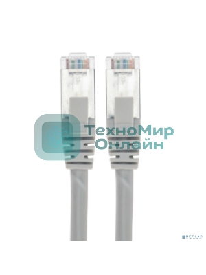 Патч-корд S/FTP Rexant cat. 6A (10G), RJ45-RJ45, неэкранированный, 28AWG, LSZH, серый, 3 м