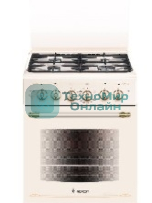 Плита газовая Gefest ПГ 5100-02 0182 бежевый, конфорок 4 шт, духовка 52 л, 50 см x 85 см x 58.5 см