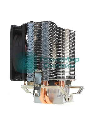 вентилятор CROWN Кулер для процессора CM-92 (Для Intel и AMD, TDP до 95 Ватт, 2шт. медных теплопроводных трубок, Гидродинамическии подшипник, Размер: 117*79*113 мм)