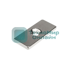 Неодимовый магнитный прямоугольник Rexant 35х15х3 мм с зенковкой 8х4 мм (упаковка 1 шт.)