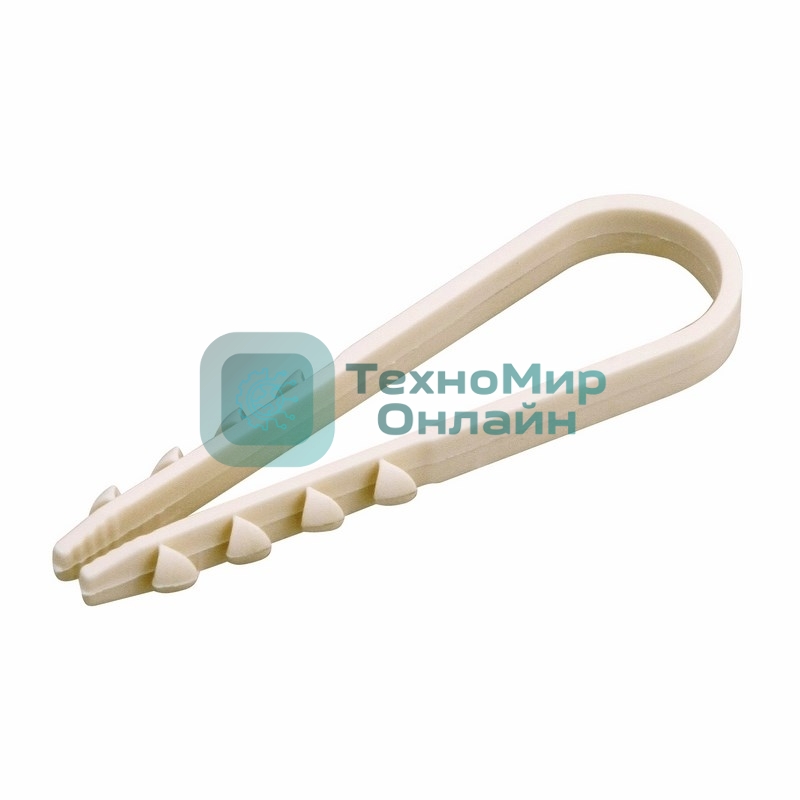 Дюбель-хомут нейлоновый PROconnect 11-18 мм, белый, упаковка 100 шт.