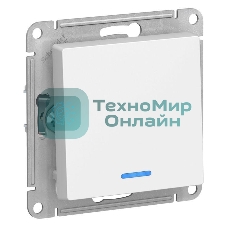 Механизм выключателя 1-кл. AtlasDesign с подсветкой (сх.1а) 10АХ бел. SchE ATN000113