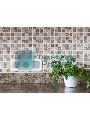 Розетка 2К+З немецкий стандарт 16А 250 В алюминий