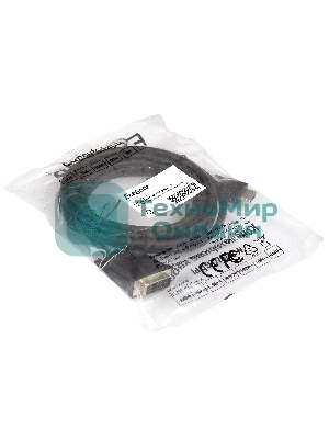 Кабель ExeGate EX284894RUS HDMI-DVI ExeGate EX-CC-HDMIM-DVIM-3.0 (19M/19M, single link, 3м, позолоченные контакты)