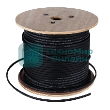 Кабель греющий саморегулирующийся Rexant 40КНС 2ЛП-ЭЛ (UV), экранированный, с защитой от ультрафиолета, 40 Вт/1м, 200м